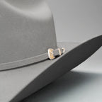 Men’s Rodeo Cartie JB 50X Texas Style Texana Cowboy Felt Hat - Silver - OriginalWestern.com