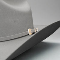 Men’s Rodeo Cartie JB 50X Texas Style Texana Cowboy Felt Hat - Silver - OriginalWestern.com