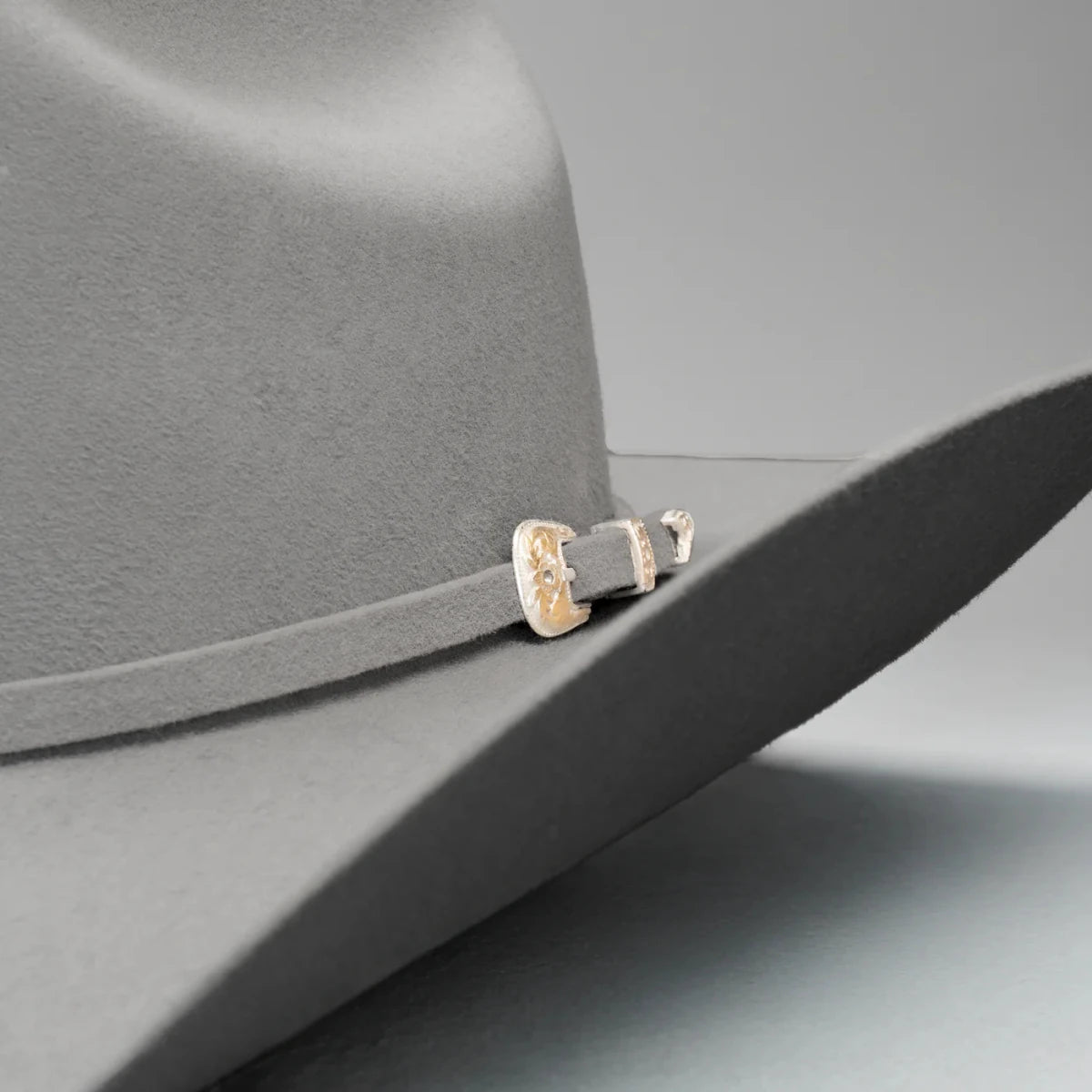 Men’s Rodeo Cartie JB 50X Texas Style Texana Cowboy Felt Hat - Silver - OriginalWestern.com