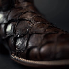 Men’s Rodeo Cartie Pirarucu Square Toe Boots - Brown - OriginalWestern.com