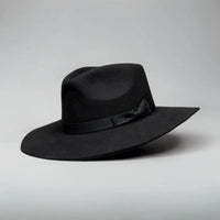Men’s Rodeo Cartie T50X Indiana Style Texana Cowboy 50% Wool Felt Hat - Black - OriginalWestern.com