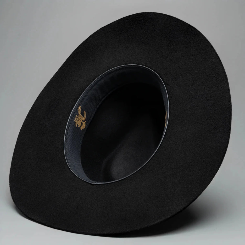 Men’s Rodeo Cartie T50X Indiana Style Texana Cowboy 50% Wool Felt Hat - Black - OriginalWestern.com