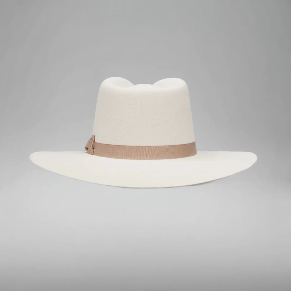 Men’s Rodeo Cartie T50X Indiana Style Texana Cowboy 50% Wool Felt Hat - Bone - OriginalWestern.com