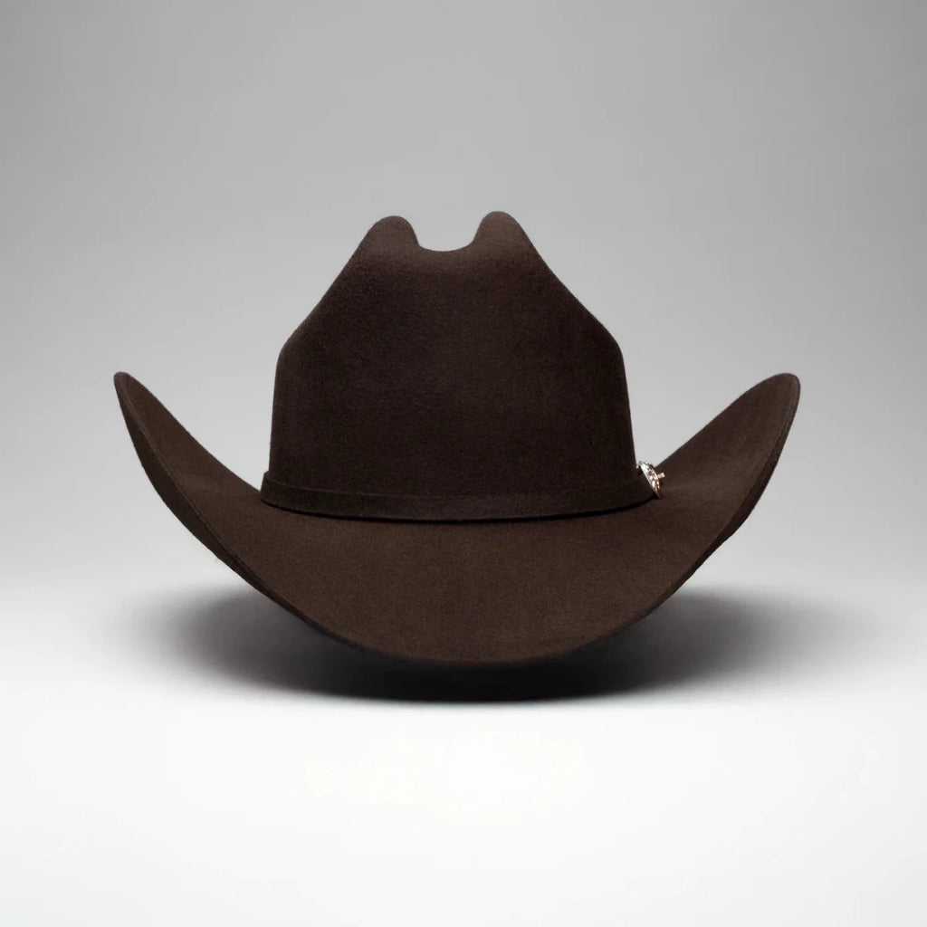 Men’s Rodeo Cartie T50X Julion Style Texana Cowboy Felt Hat - Brown - OriginalWestern.com