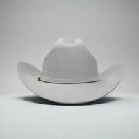 Men’s Rodeo Cartie T50X Julion Style Texana Cowboy Felt Hat - Silver - OriginalWestern.com