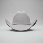 Men’s Rodeo Cartie T50X Julion Style Texana Cowboy Felt Hat - Silver - OriginalWestern.com