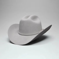 Men’s Rodeo Cartie T50X Julion Style Texana Cowboy Felt Hat - Silver - OriginalWestern.com