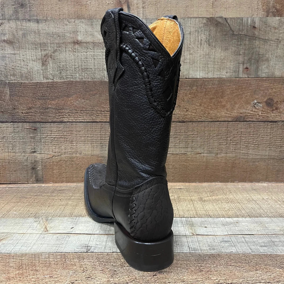 Men's Rodeo Cowboy Boots Bull Neck Leather Est.045 Brown - OriginalWestern.com