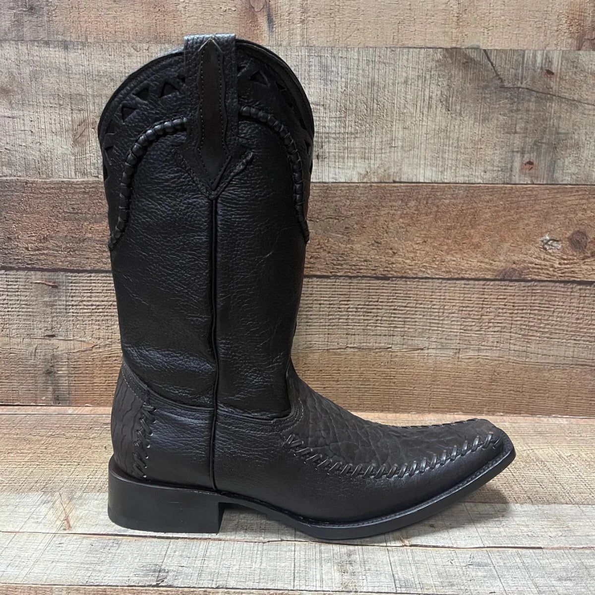 Men's Rodeo Cowboy Boots Bull Neck Leather Est.045 Brown - OriginalWestern.com