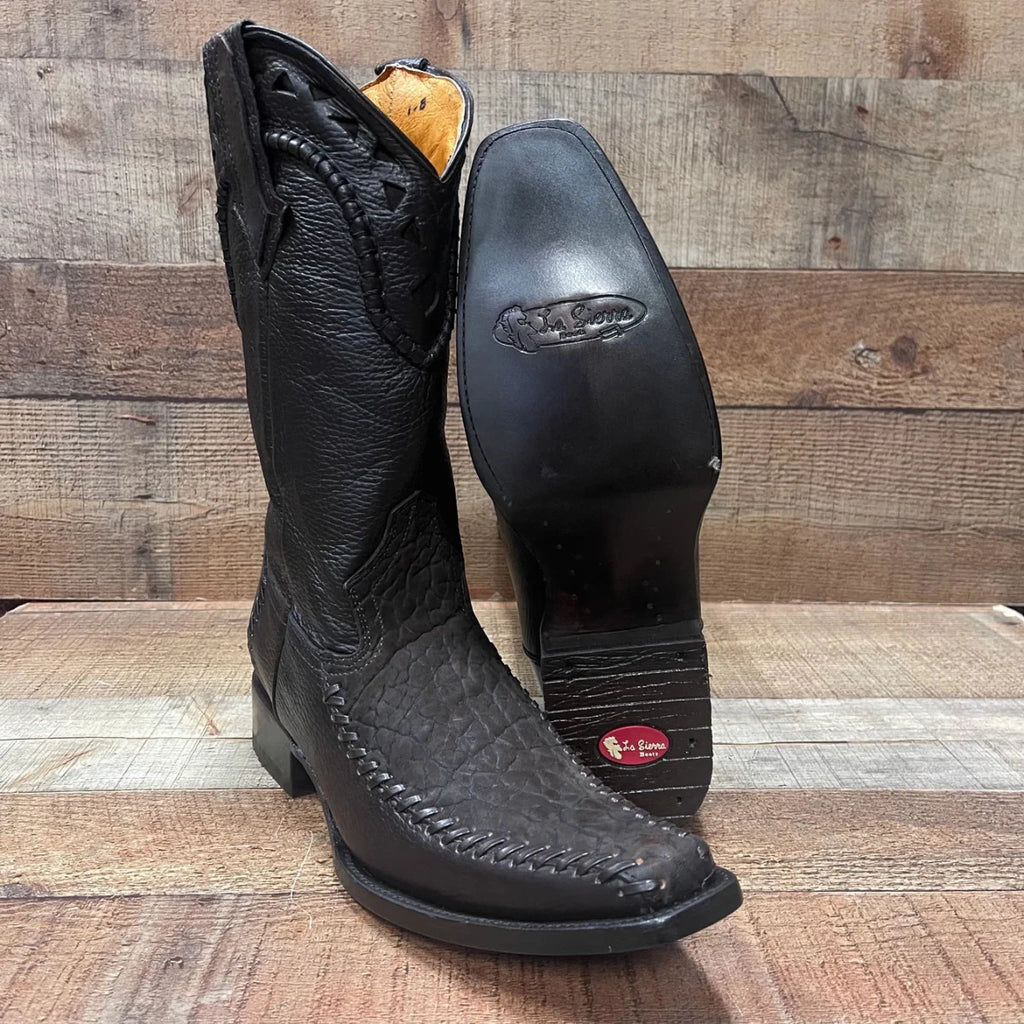 Men's Rodeo Cowboy Boots Bull Neck Leather Est.045 Brown - OriginalWestern.com