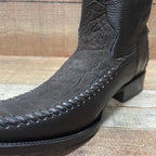 Men's Rodeo Cowboy Boots Bull Neck Leather Est.045 Brown - OriginalWestern.com