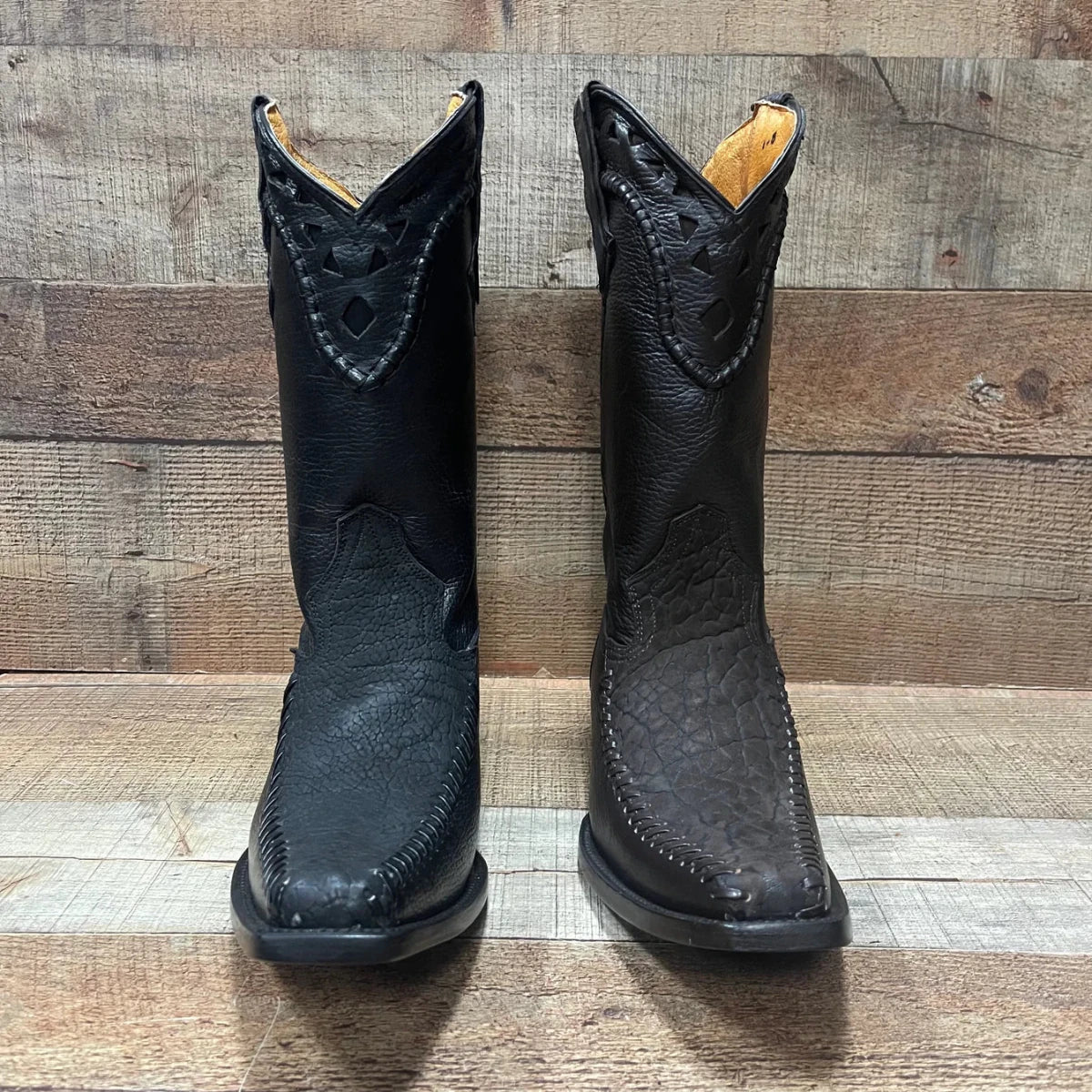 Men's Rodeo Cowboy Boots Bull Neck Leather Est.045 Brown - OriginalWestern.com