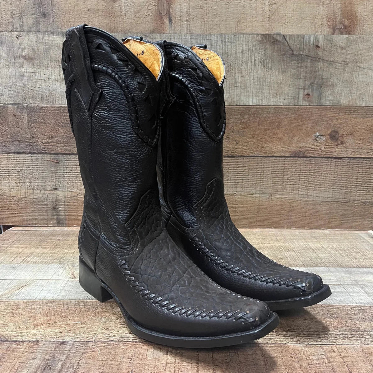 Men's Rodeo Cowboy Boots Bull Neck Leather Est.045 Brown - OriginalWestern.com