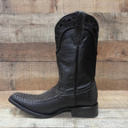 Men's Rodeo Cowboy Boots Bull Neck Leather Est.045 Brown - OriginalWestern.com