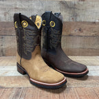 Men's Rodeo Cowboy Square Toe Boots Est. 900 Brown - OriginalWestern.com