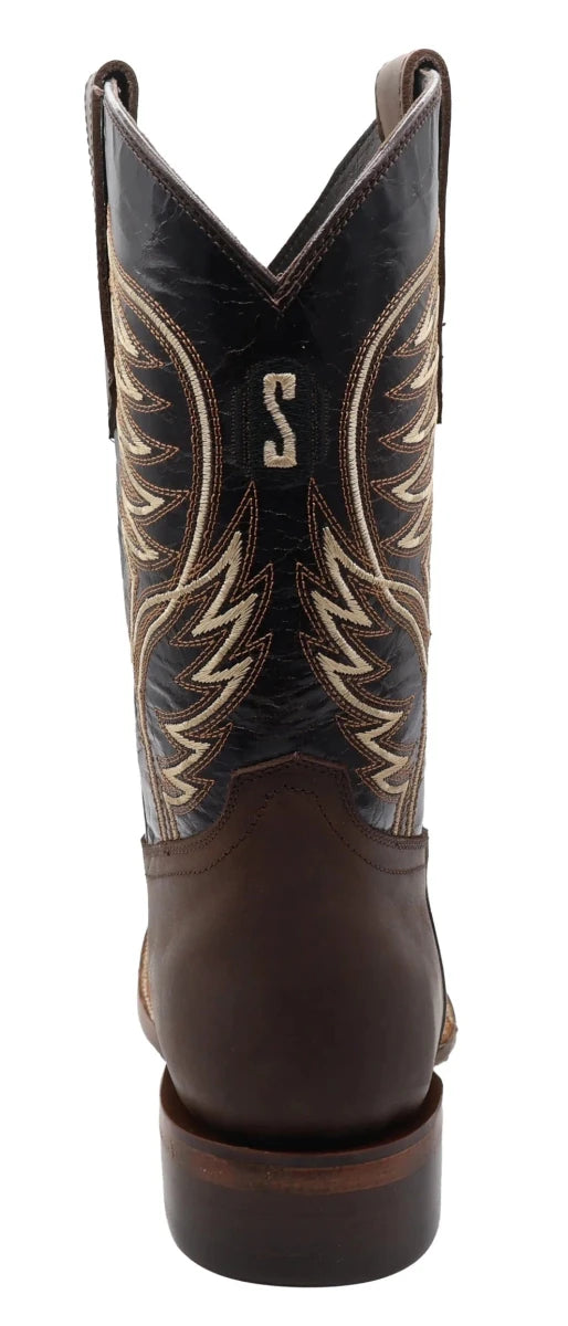 Men´s Silverton All Leahter Square Toe Boots - Brown - OriginalWestern.com