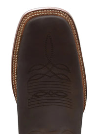 Men´s Silverton All Leahter Square Toe Boots - Brown - OriginalWestern.com