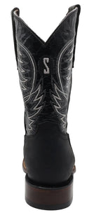 Men´s Silverton All Leather Square Toe Boots - Black - OriginalWestern.com