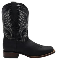 Men´s Silverton All Leather Square Toe Boots - Black - OriginalWestern.com