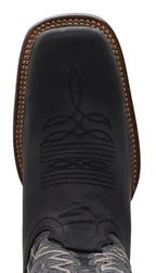 Men´s Silverton All Leather Square Toe Boots - Black - OriginalWestern.com
