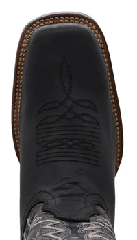 Men´s Silverton All Leather Square Toe Boots - Black - OriginalWestern.com