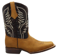 Men´s Silverton All Leather Square Toe Boots - Honey - OriginalWestern.com