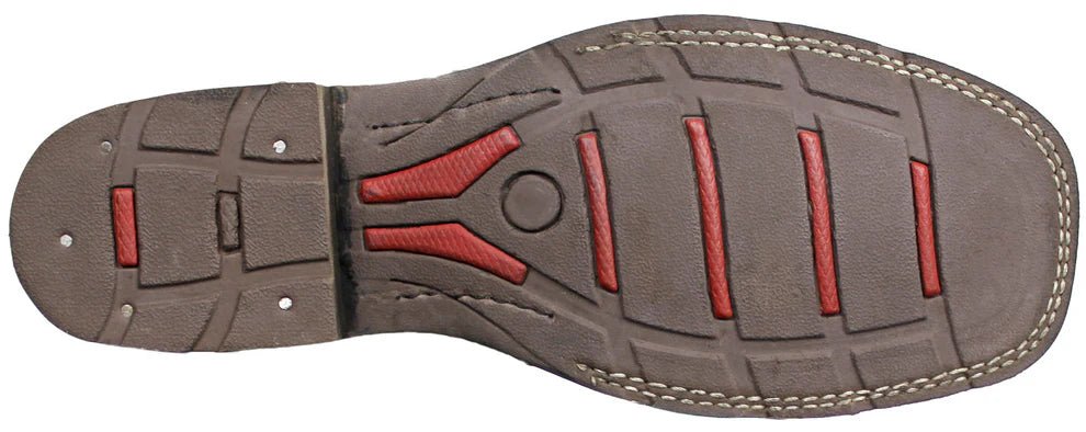 Men´s Silverton All Leather Wide Square Toe Boots - Tobacco - OriginalWestern.com