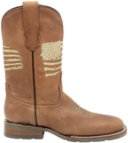 Men´s Silverton All Leather Wide Square Toe Boots - Tobacco - OriginalWestern.com