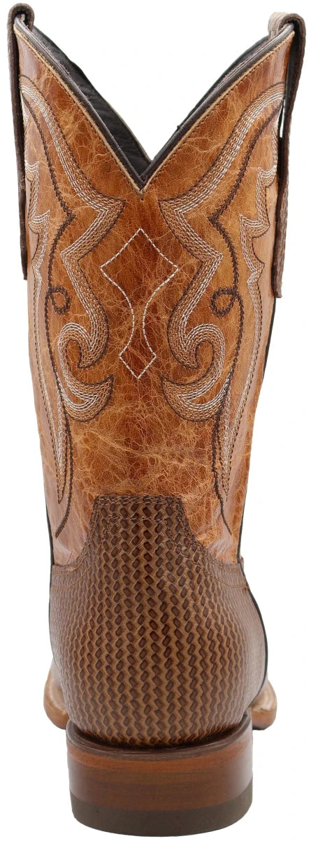 Men´s Silverton Arkansas All Leather Wide Square Toe Boots - Honey - OriginalWestern.com
