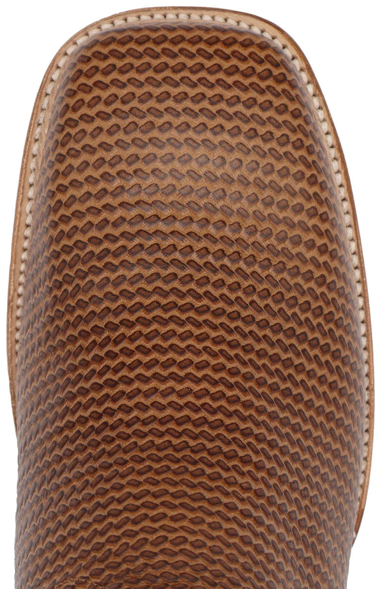 Men´s Silverton Arkansas All Leather Wide Square Toe Boots - Honey - OriginalWestern.com
