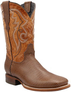 Men´s Silverton Arkansas All Leather Wide Square Toe Boots - Honey - OriginalWestern.com