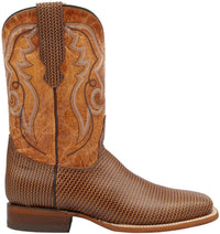 Men´s Silverton Arkansas All Leather Wide Square Toe Boots - Honey - OriginalWestern.com