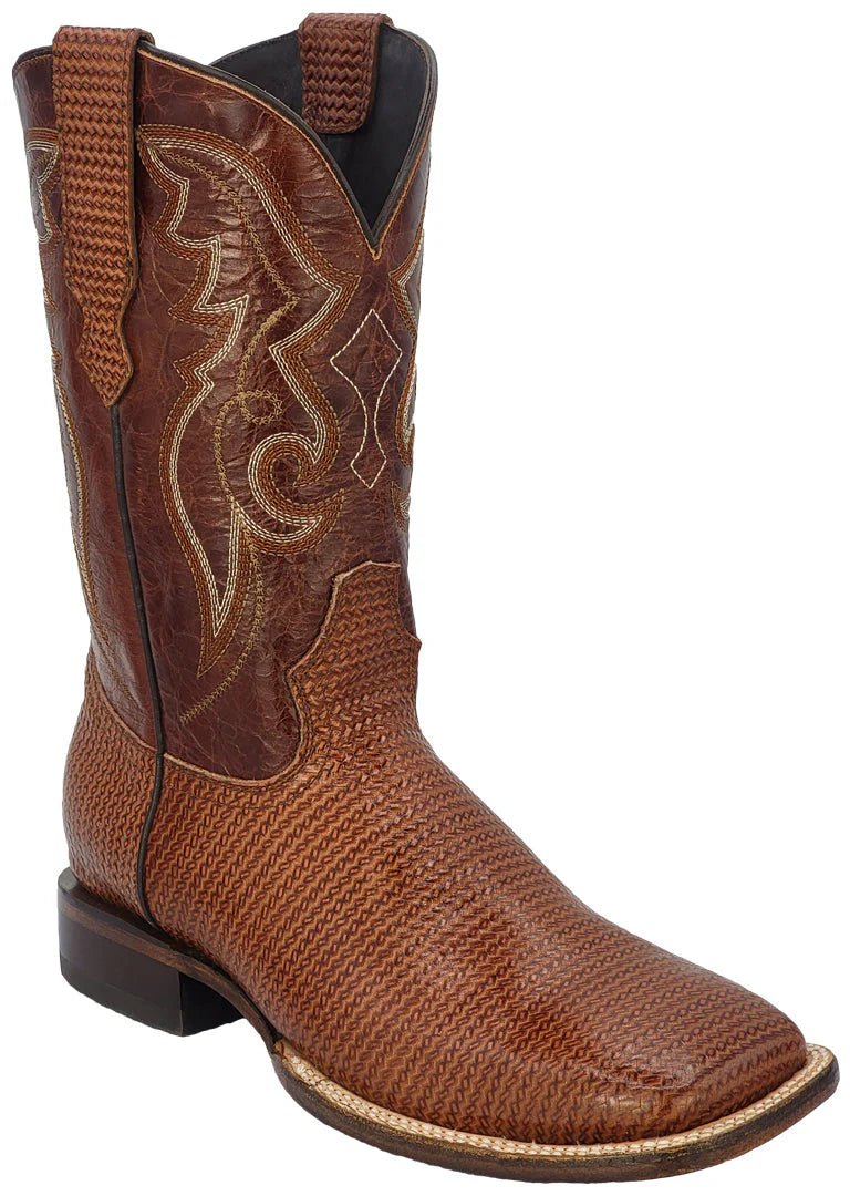 Men´s Silverton Arkansas All Leather Wide Square Toe Boots - Shedron - OriginalWestern.com