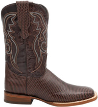 Men´s Silverton Arkansas Genuine Leather Wide Square Toe Boots - Brown - OriginalWestern.com