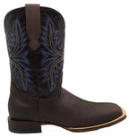 Men´s Silverton Austin All Leather Wide Square Toe Boots - Brown - OriginalWestern.com