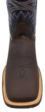 Men´s Silverton Austin All Leather Wide Square Toe Boots - Brown - OriginalWestern.com