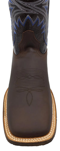 Men´s Silverton Austin All Leather Wide Square Toe Boots - Brown - OriginalWestern.com