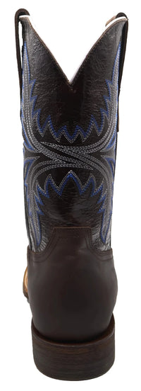 Men´s Silverton Austin All Leather Wide Square Toe Boots - Brown - OriginalWestern.com