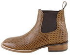 Men´s Silverton Brady All Leather Wide Square Toe Short Boots - Honey - OriginalWestern.com