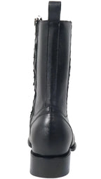 Men´s Silverton Chance All Leather Square Toe Boots - Black - OriginalWestern.com