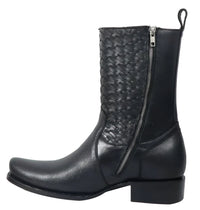 Men´s Silverton Chance All Leather Square Toe Boots - Black - OriginalWestern.com