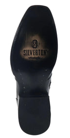 Men´s Silverton Chance All Leather Square Toe Boots - Black - OriginalWestern.com