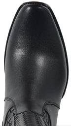 Men´s Silverton Chance All Leather Square Toe Boots - Black - OriginalWestern.com