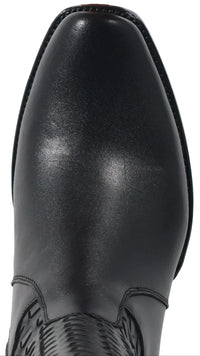 Men´s Silverton Chance All Leather Square Toe Boots - Black - OriginalWestern.com