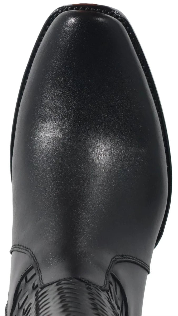 Men´s Silverton Chance All Leather Square Toe Boots - Black - OriginalWestern.com