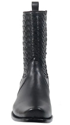 Men´s Silverton Chance All Leather Square Toe Boots - Black - OriginalWestern.com