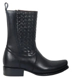 Men´s Silverton Chance All Leather Square Toe Boots - Black - OriginalWestern.com