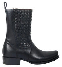 Men´s Silverton Chance All Leather Square Toe Boots - Black - OriginalWestern.com