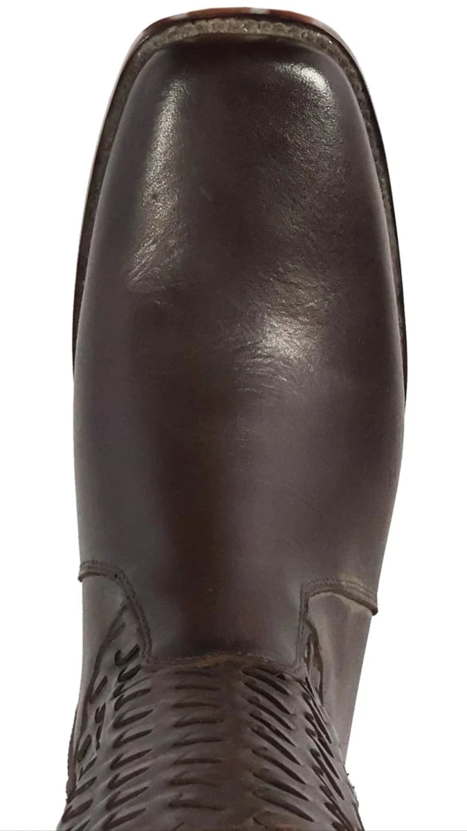 Men´s Silverton Chance All Leather Square Toe Boots - Brown - OriginalWestern.com