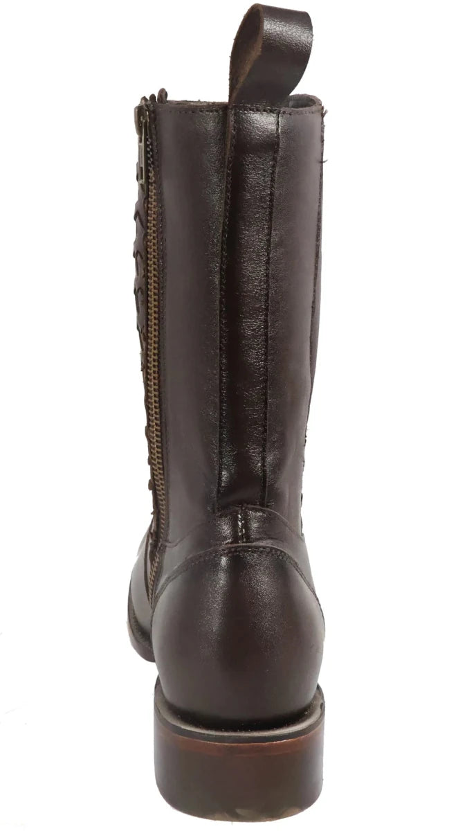Men´s Silverton Chance All Leather Square Toe Boots - Brown - OriginalWestern.com